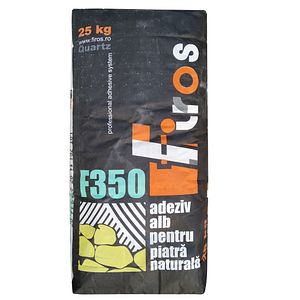 Adeziv alb marmura si piatra naturala, 25 kg Firos F350