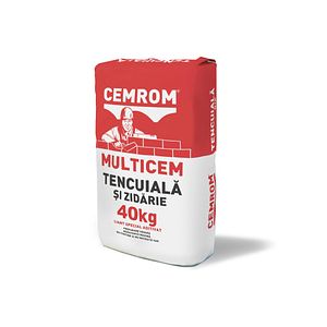 Tencuiala zidarie liant special aditivat Cemrom, 40 kg