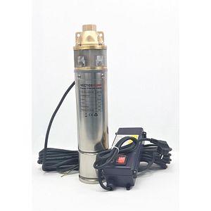 Pompa submersibila VECTOR PUMP Stream 100CB, 1100W, 2700l/h, 9bar, IP68, inox, argintiu