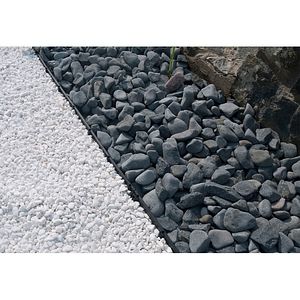 Piatra decorativa ardezie, interior-exterior, negru, 3-6 cm, 20 Kg