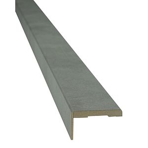 Set pervaz reglabil, MDF, 7.3 x 215 cm, gri inchis