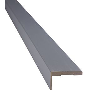 Set pervaz reglabil, MDF, 7.3 x 215 cm, gri deschis