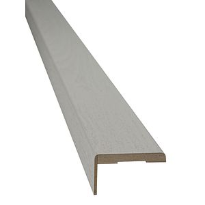Set pervaz reglabil, MDF, 7.3 x 215 cm, alb