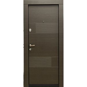 Usa de intrare pentru apartament BELLA CASA BC106, fara geam, dreapta, metal, 77 x 194 cm, grej