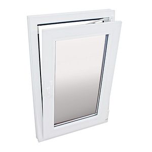 Fereastra termopan FENSTERWELT, PVC, 5 camere, 86 x 116 cm, deschidere oscilobatanta dreapta, alb