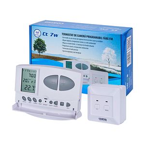 Termostat de camera programabil fara fir Conter CT7W