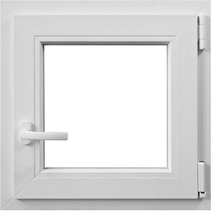 Fereastra termopan APLAST, PVC, 4 camere, 56 x 56 cm, deschidere batanta dreapta, alb