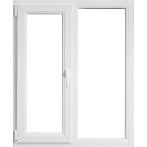 Fereastra termopan APLAST, PVC, 4 camere, 100 x 100 cm, deschidere batanta stanga, alb