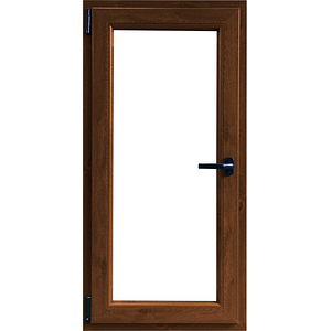 Fereastra termopan APLAST, PVC, 6 camere, 56 x 86 cm, deschidere oscilobatanta stanga, maro inchis