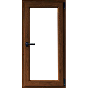 Fereastra termopan APLAST, PVC, 6 camere, 56 x 116 cm, deschidere oscilobatanta dreapta, maro inchis