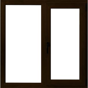 Fereastra termopan APLAST, PVC, 6 camere, 136 x 116 cm, deschidere oscilobatanta dreapta, maro inchis