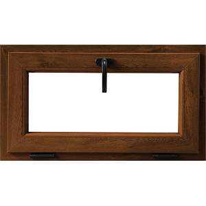 Fereastra termopan APLAST, PVC, 6 camere, 76 x 56 cm, deschidere oscilobatanta in jos, maro inchis