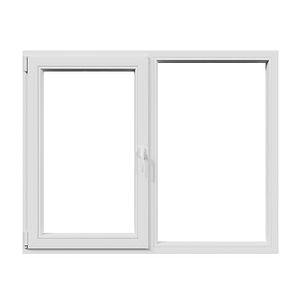 Fereastra termopan APLAST, PVC, 4 camere, 136 x 116 cm, deschidere oscilobatanta stanga, alb