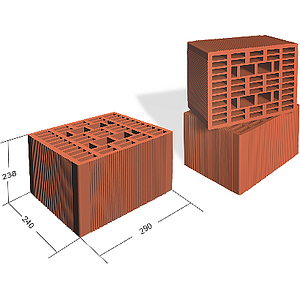 Caramida exterior DUROTHERM, 29 x 24 x 23.8 cm