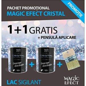 Pachet vopsea, cristal, 1+1 gratuit si pensula de aplicare Magic Efect