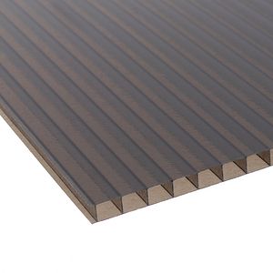 Policarbonat celular Carboplak, 6 x 2.1 m, 8 mm, bronz hammer glass