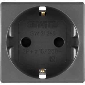Priza schuko GEWISS GW21265, 16A, 250V, 5 bucati, negru