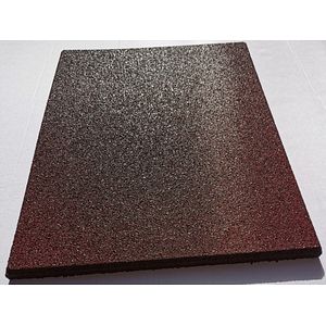 Dala cauciuc gradina POLTEKS, 50 x 50 x 2 cm, 4 buc/mp, rosu