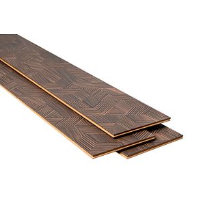 Parchet laminat 12 mm, maro, acoperire per cutie 1.368 mp, AC4, HDF AGT