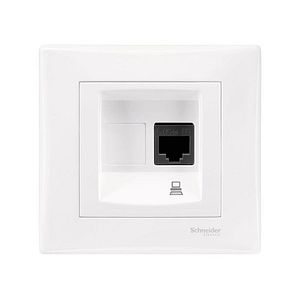 Priza date SCHNEIDER ELECTRIC Sedna, categoria 5 ST incastrat, RJ45, alb,