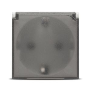 Priza Schuko capac ELBI Moda, 16A, policarbonat, alb