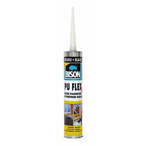 Adeziv etansant poliuretanic BISON Pu Flex, negru, 300 ml