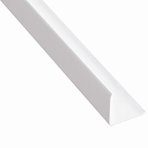 Coltar PVC Alb, 15 x 15 mm, 260 cm