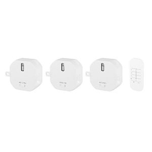 Set comutator lumini SH4-99557, 433 MHz, telecomanda, alb