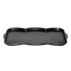 Tavita pantofi pentru 3 perechi, plastic, 38 x 74 cm, negru