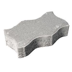 Pavaj ondulat, 22 x 11.2 x 6 cm, beton, gri, 40 buc/mp  