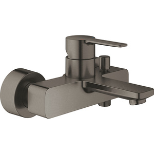 Baterie cada-dus GROHE Lineare 33849AL1, divertor automat, alama, gri antracit