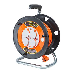 Derulatoare 4 prize cu impamantare si capac de protectie, 40 m,  IP44