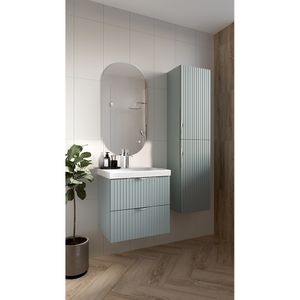 Set masca si lavoar Cersanit Tirso Casmir, 99.4 x 44.6 x 57.2 cm, verde fiord