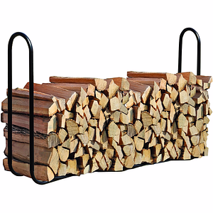 Suport lemne SHELTER LOGIC, metal, 244 x 25 x 99 cm, negru