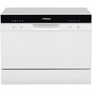 Masina de spalat vase independenta HANSA ZWM556WH, 6 seturi, 5 programe, 55 cm, Clasa F, alb