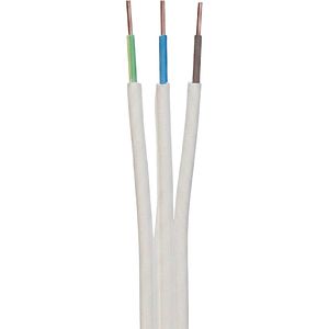Cablu electric OMNICABLE, NYIFY-J, 3 x 2.5, alb, metru