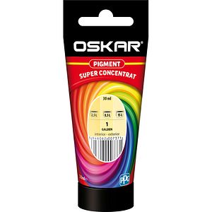 Pigment super concentrat OSKAR 1, interior/exterior, 30ml, galben