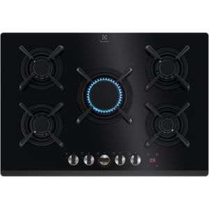 Plita incorporabila ELECTROLUX KGG753753K, Gaz, 5 arzatoare, negru