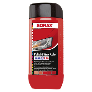 Lotiune pentru ceruit si lustruit SONAX SO296400, 500ml, rosu